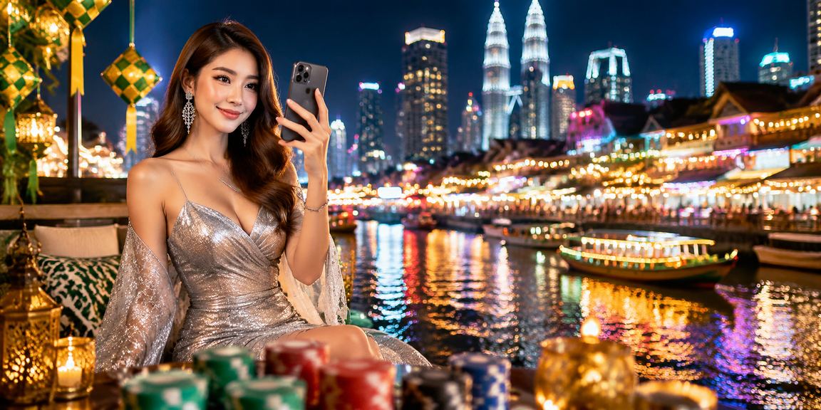 Suasana kasino perayaan Hari Raya di Kuala Lumpur dengan pemain aktif