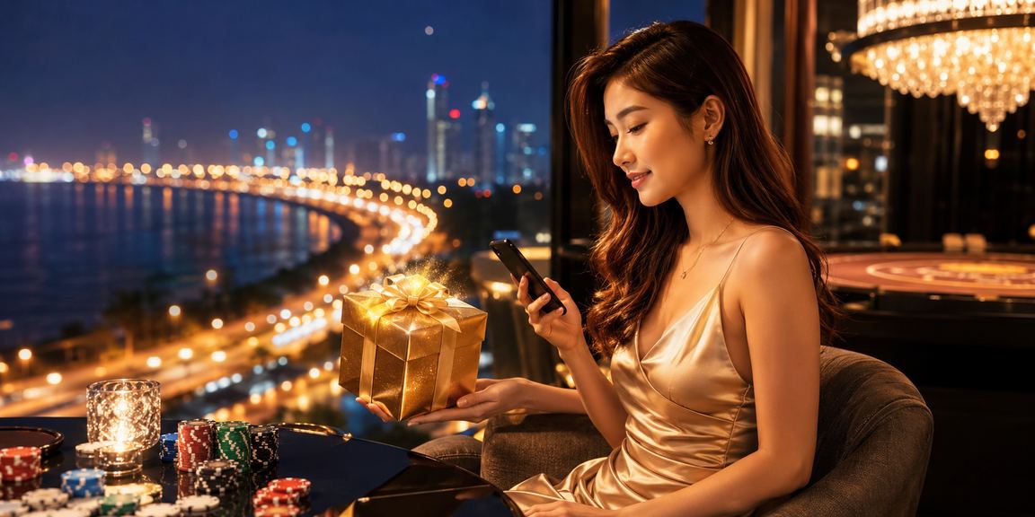 Pengguna di Kuantan menerima bonus pendaftaran VIP dengan wajah penuh keyakinan