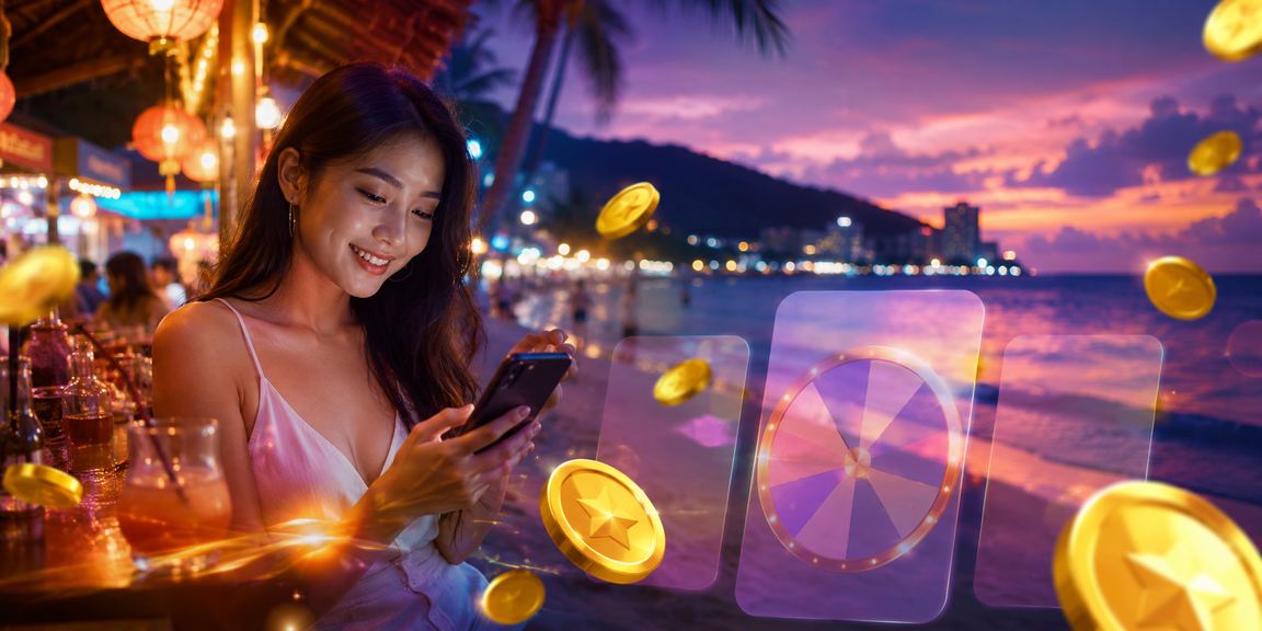 Meja roulette gaya Melayu di Pulau Pinang dengan suasana mewah
