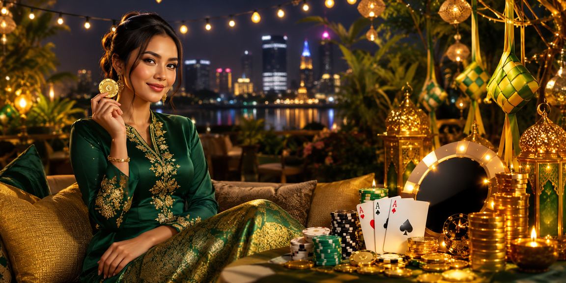 Pemain poker di Seremban menikmati permainan kad semasa musim Hari Raya